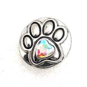 Snap button 20mm Gingersnaps pet cat dog paw ASN20